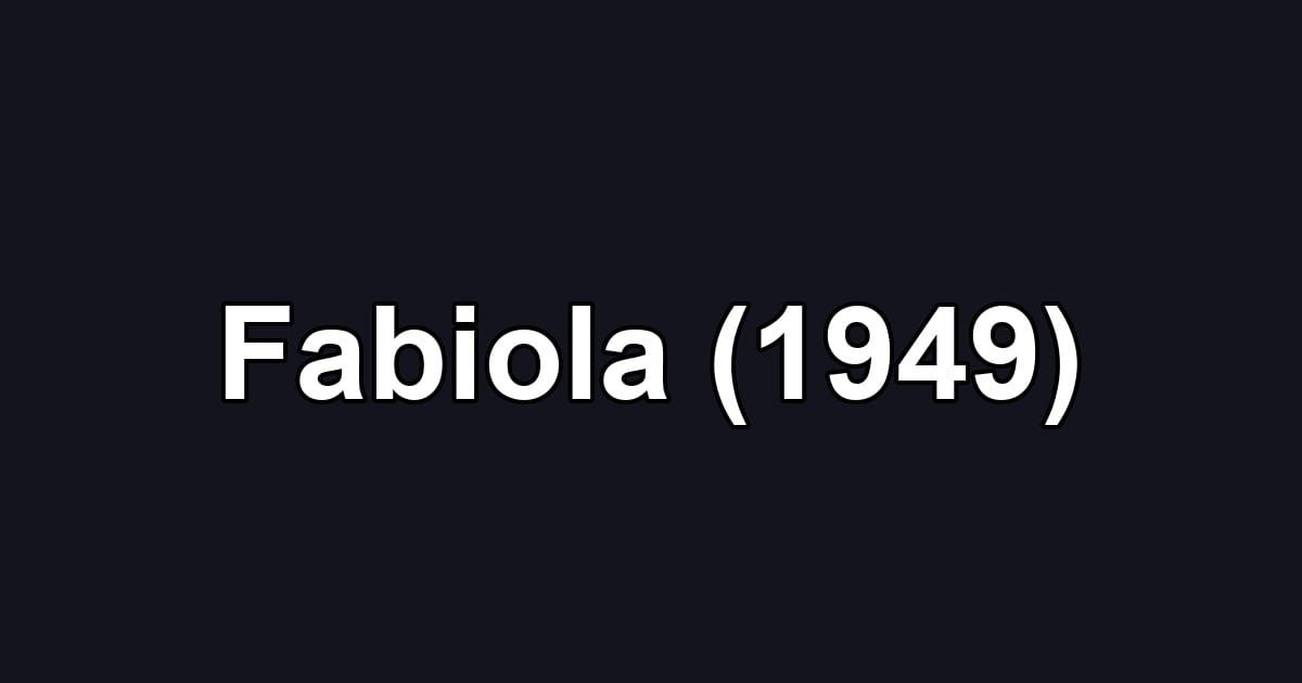 Fabiola (1949)