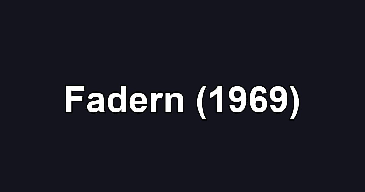 Fadern (1969)
