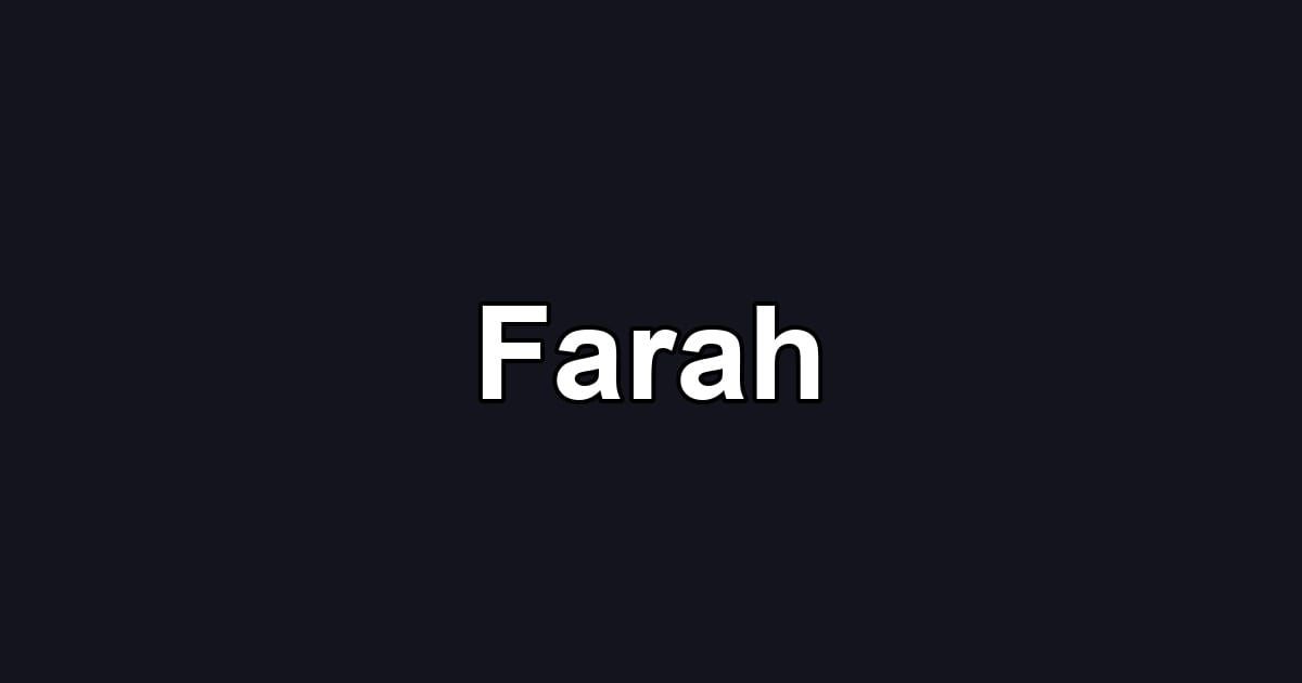 Farah