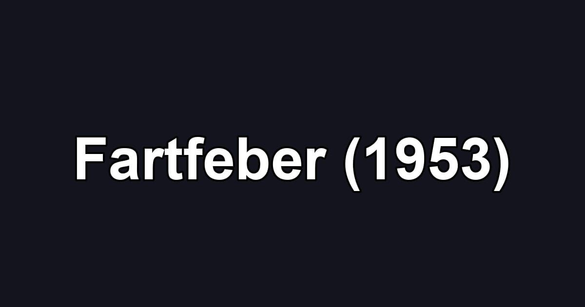 Fartfeber (1953)