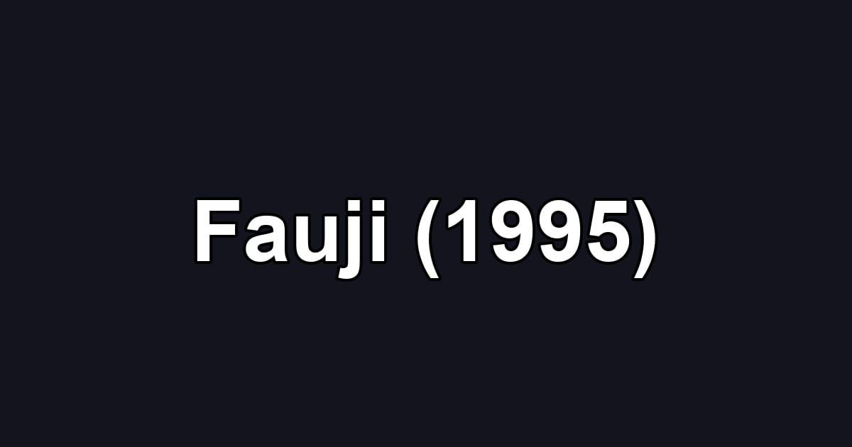 Fauji (1995)