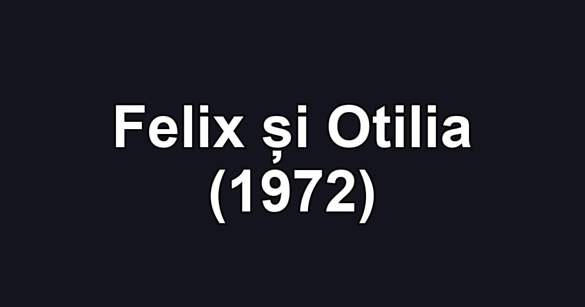Felix și Otilia (1972)