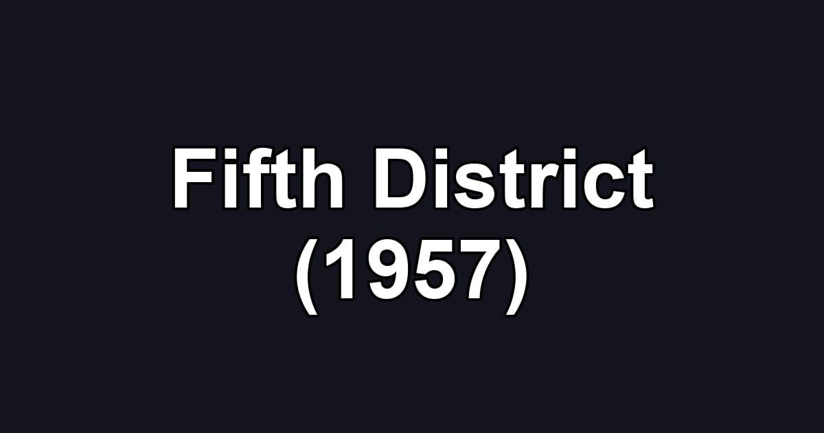 Fifth District (1957)