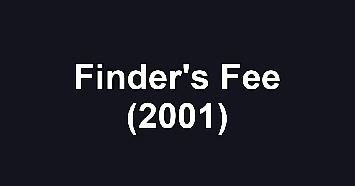 Finder's Fee (2001)