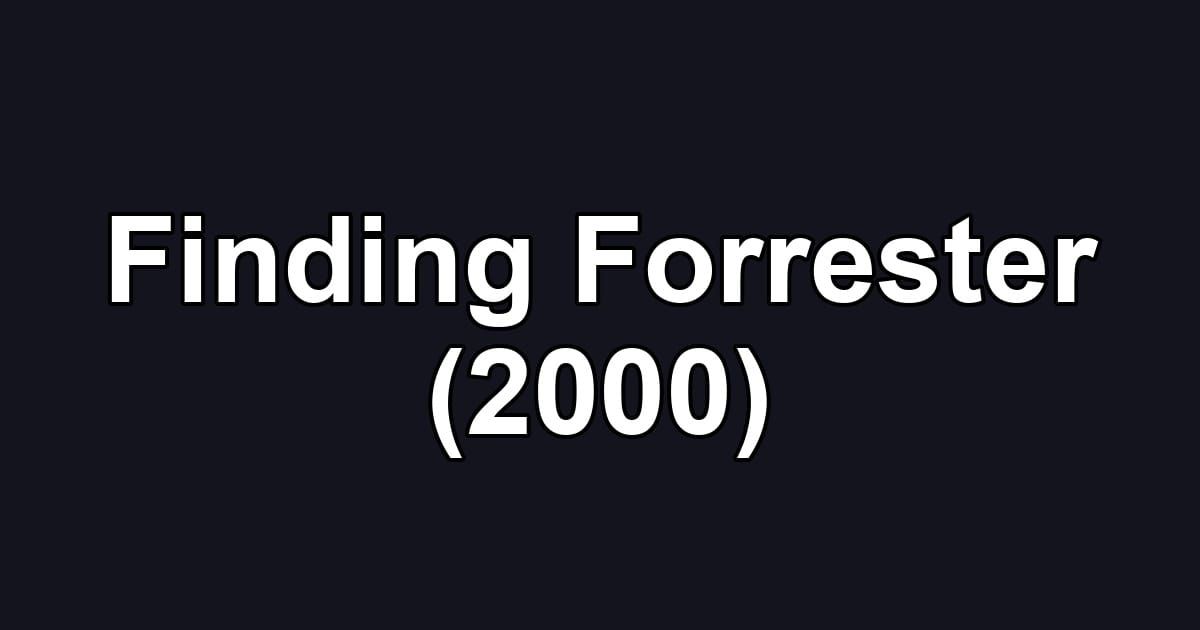 Finding Forrester (2000)