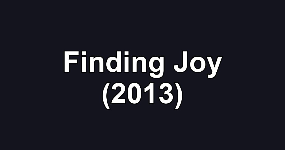 Finding Joy (2013)