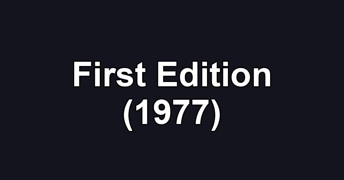 First Edition (1977)