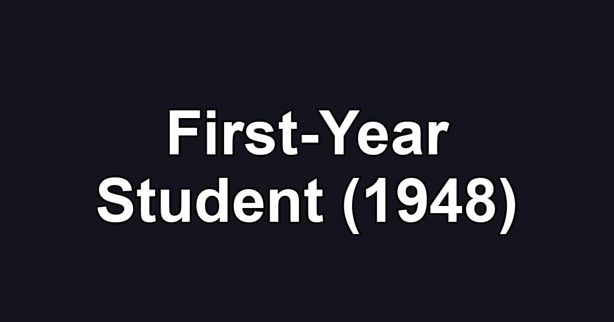 First-Year Student (1948)