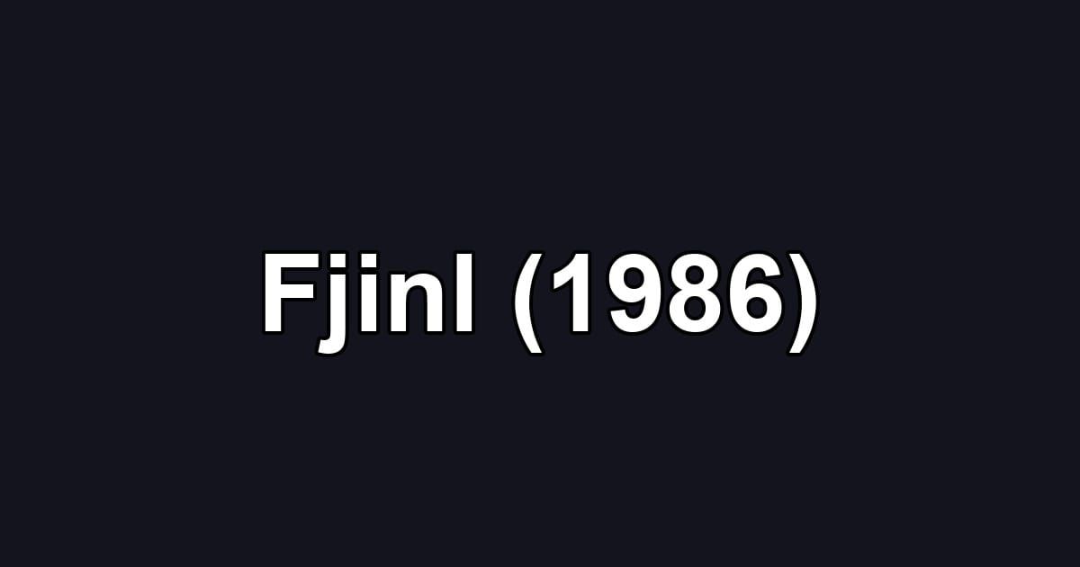 Fjinl (1986)