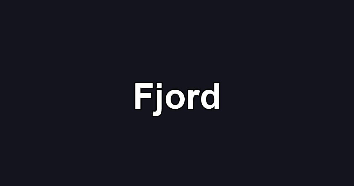 Fjord
