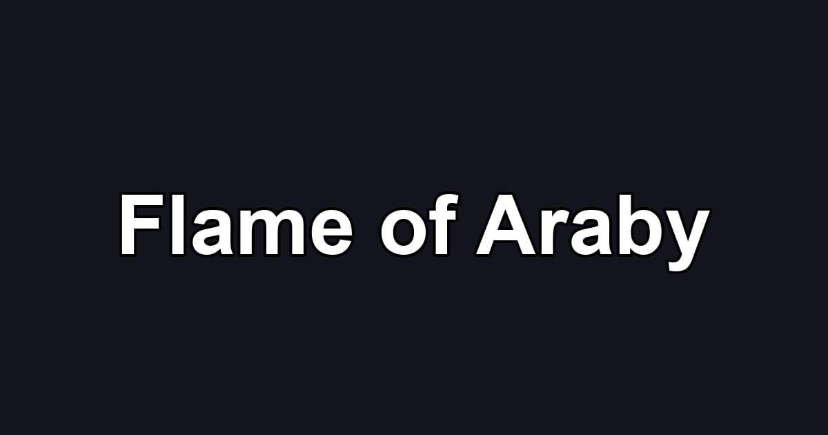 Flame of Araby