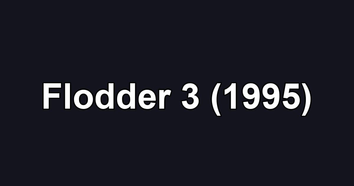 Flodder 3 (1995)