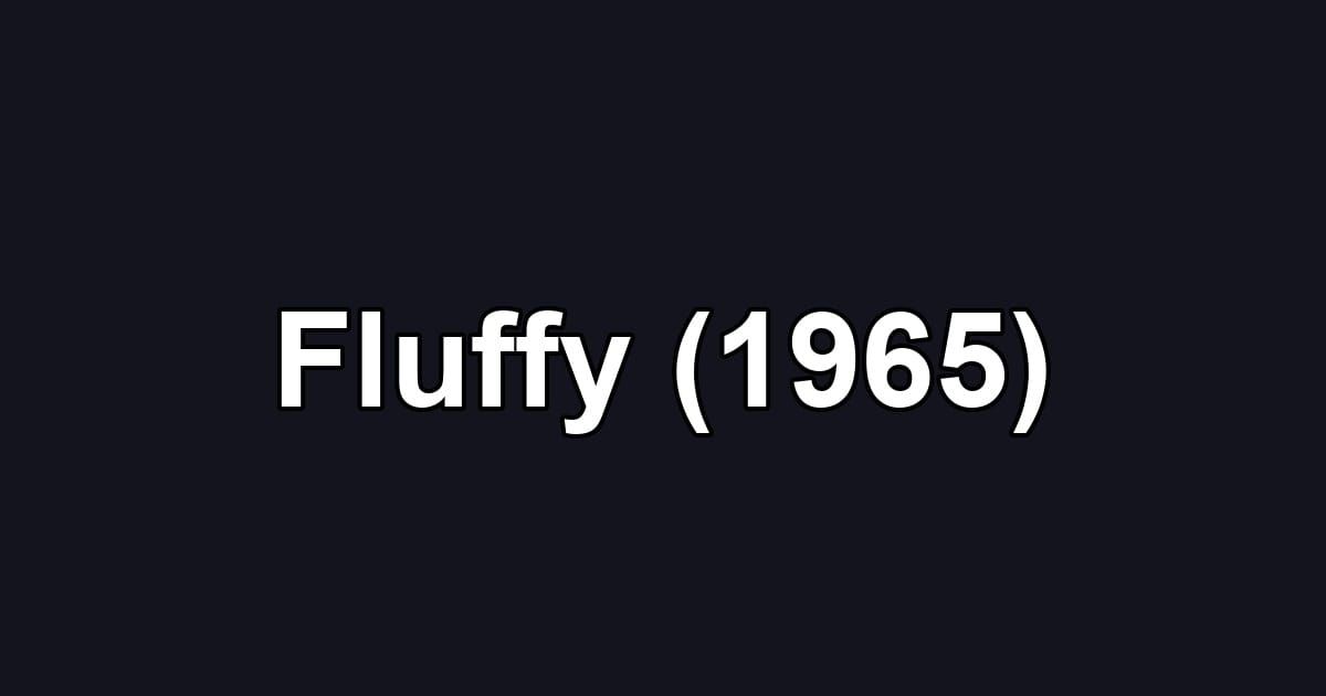 Fluffy (1965)