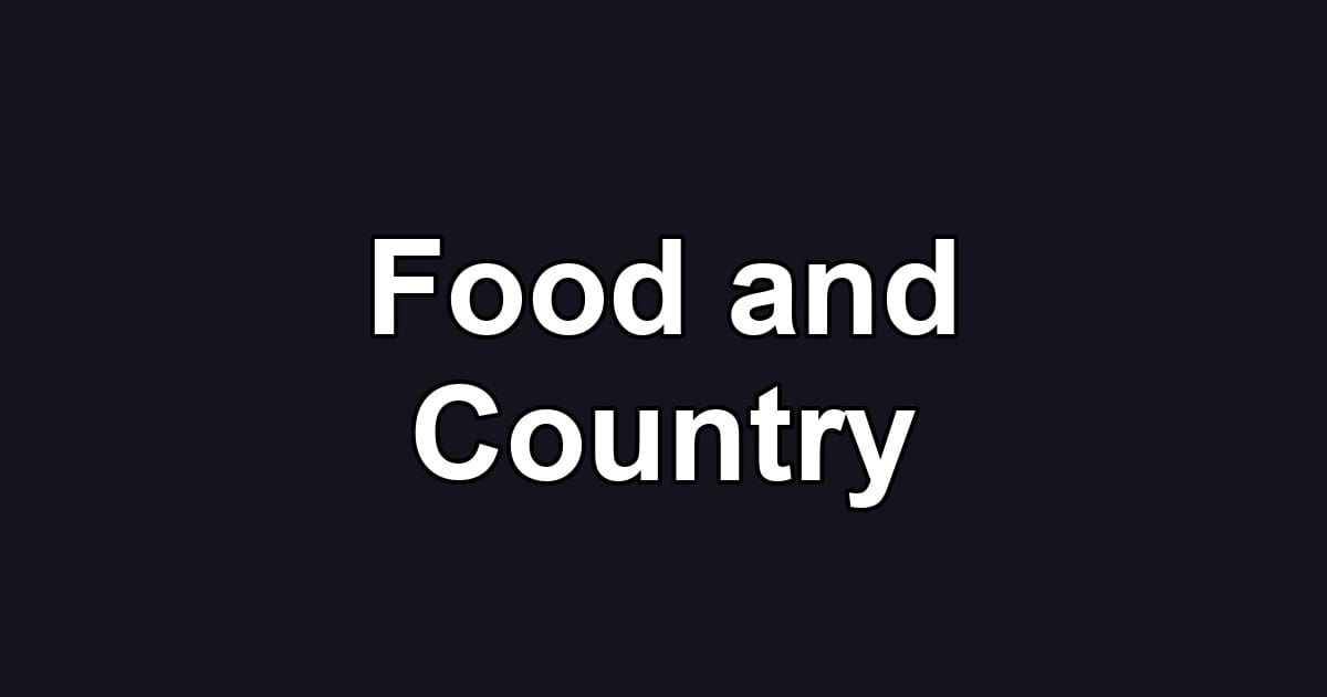 Food and Country