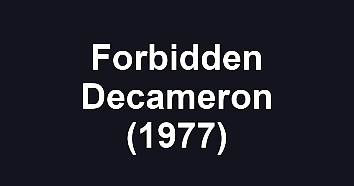 Forbidden Decameron (1977)