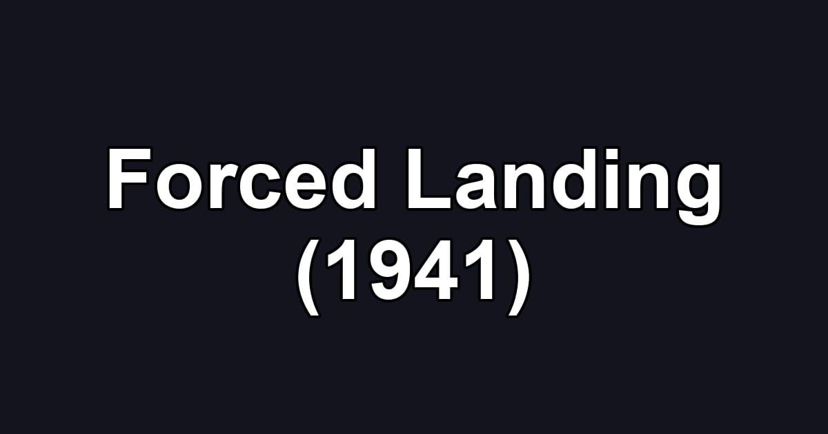 Forced Landing (1941)