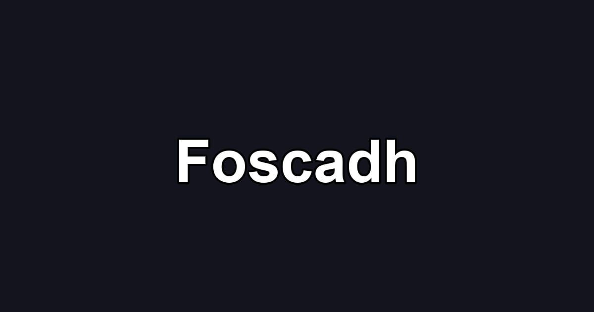 Foscadh