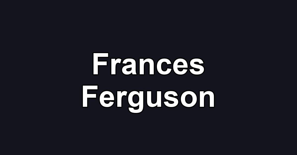Frances Ferguson