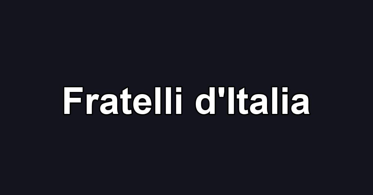 Fratelli d'Italia