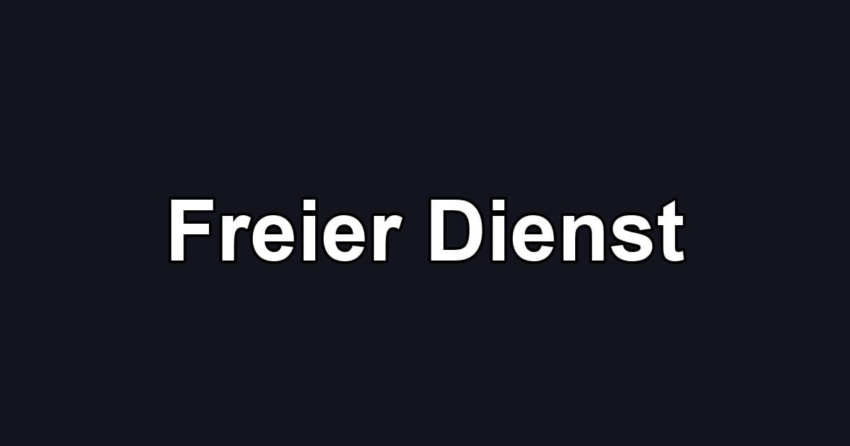 Freier Dienst