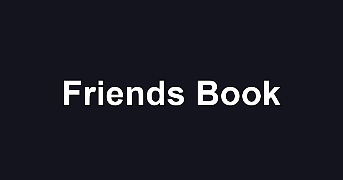 Friends Book