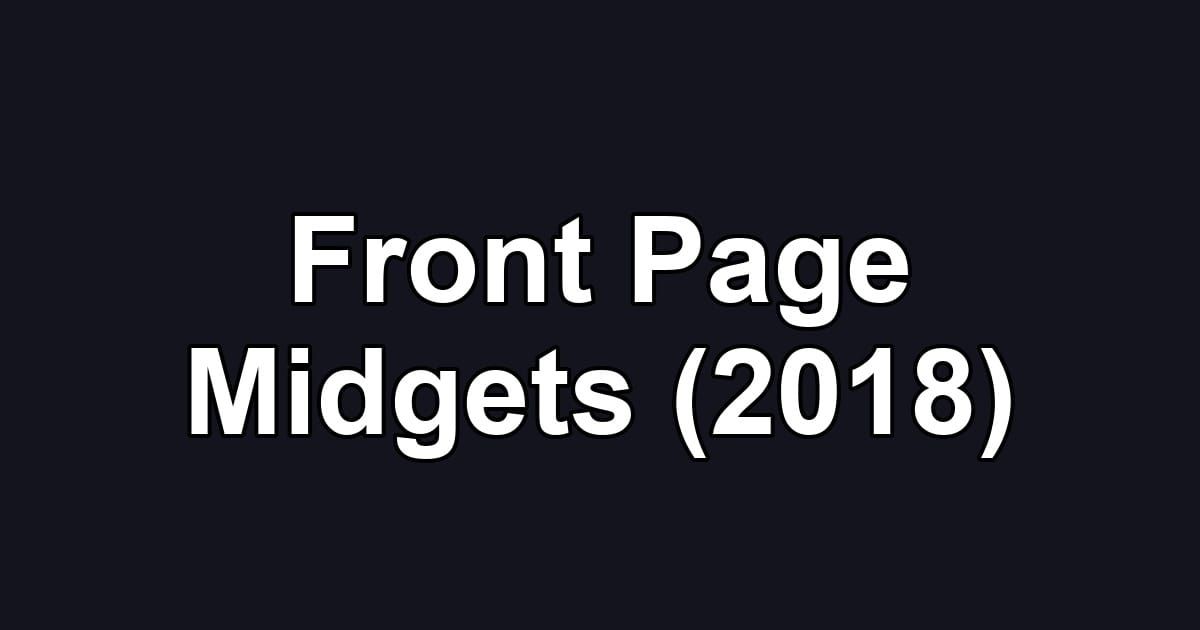 Front Page Midgets (2018)