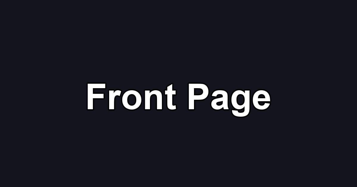 Front Page