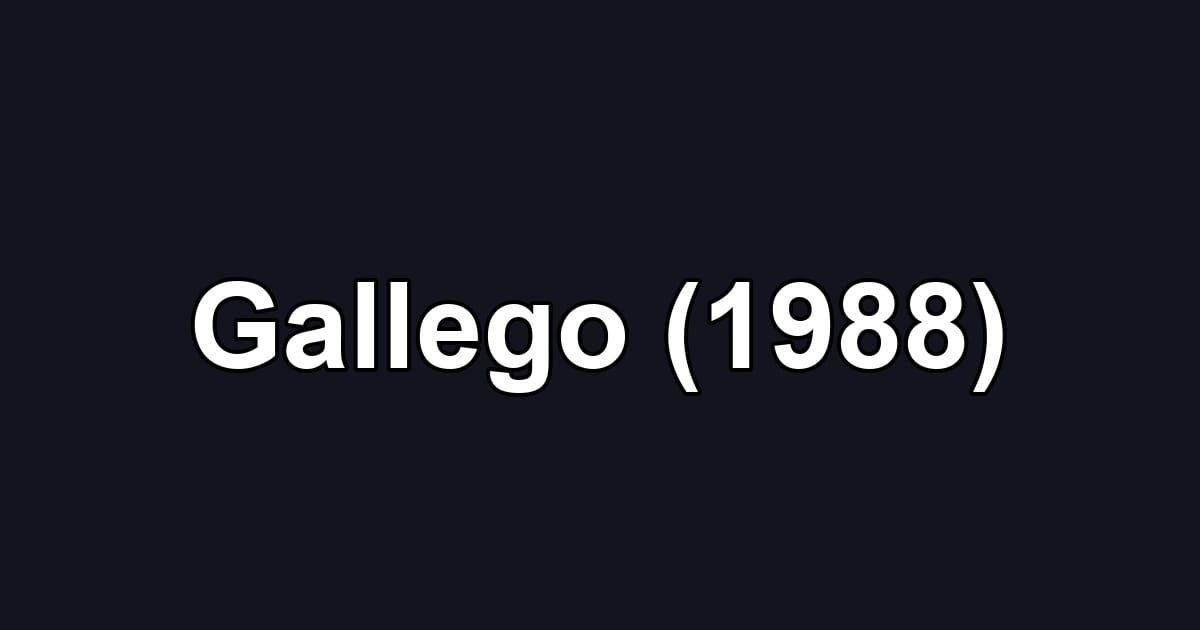 Gallego (1988)