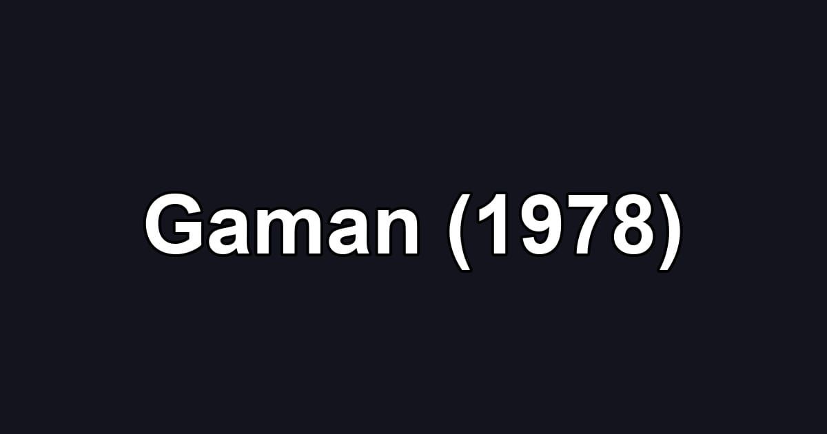 Gaman (1978)