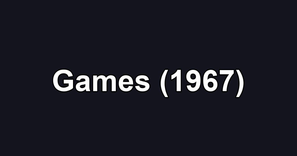 Games (1967)
