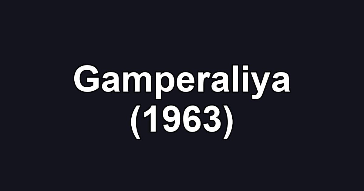 Gamperaliya (1963)