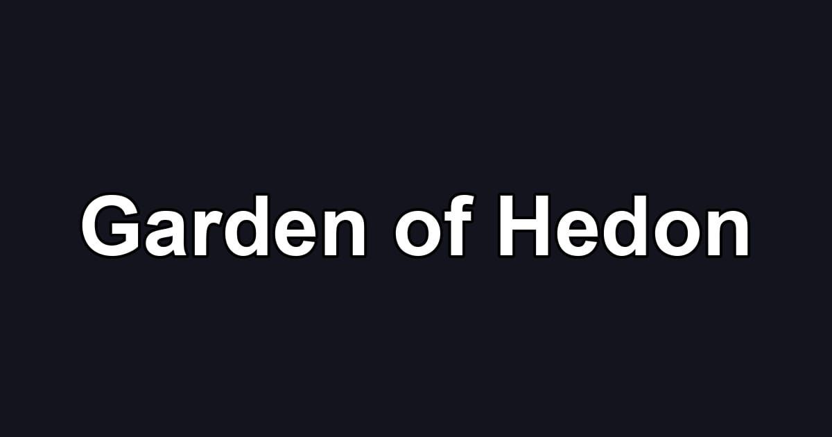 Garden of Hedon