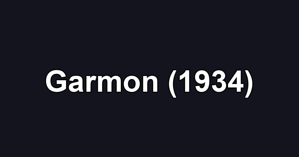 Garmon (1934)