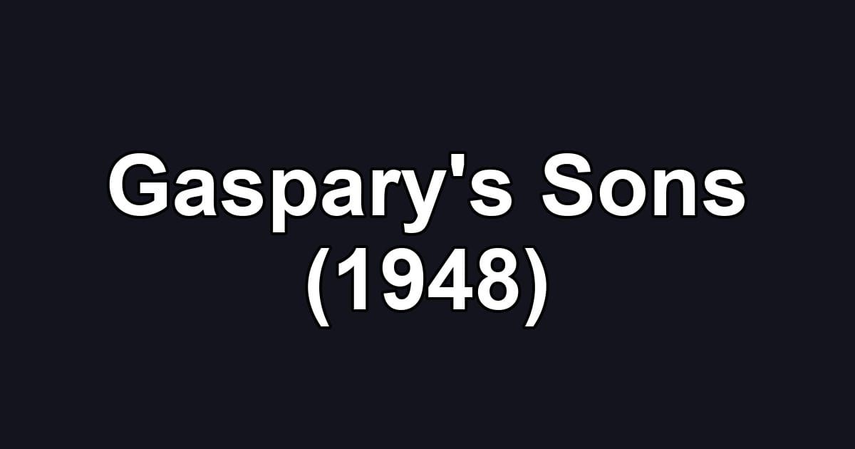 Gaspary's Sons (1948)