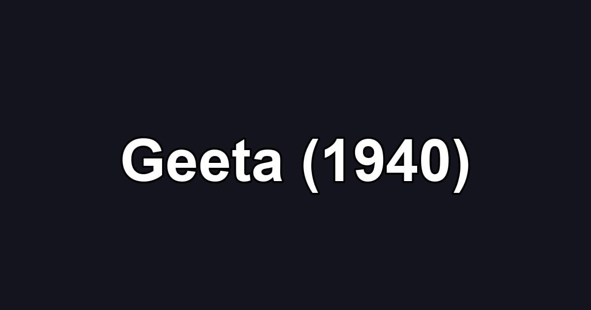 Geeta (1940)