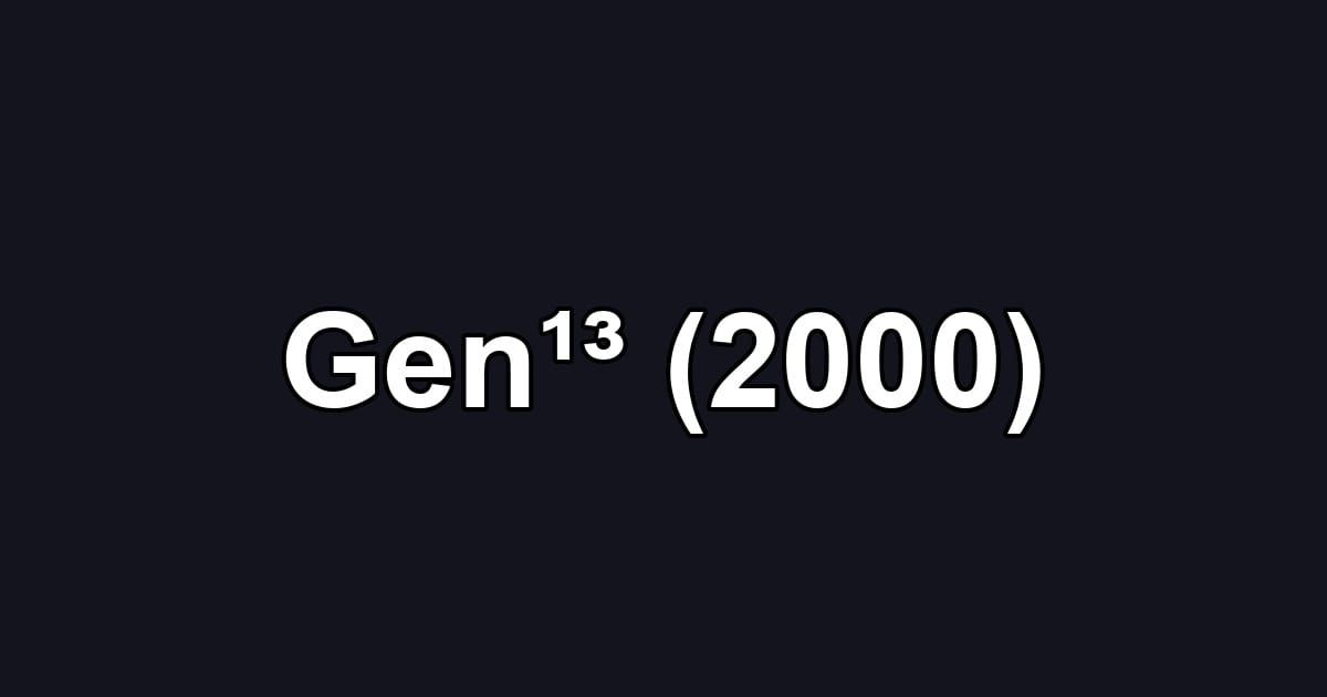 Gen¹³ (2000)