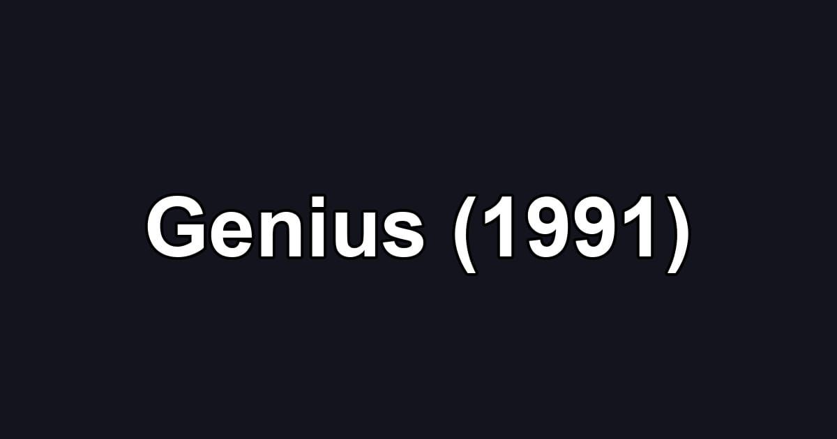 Genius (1991)