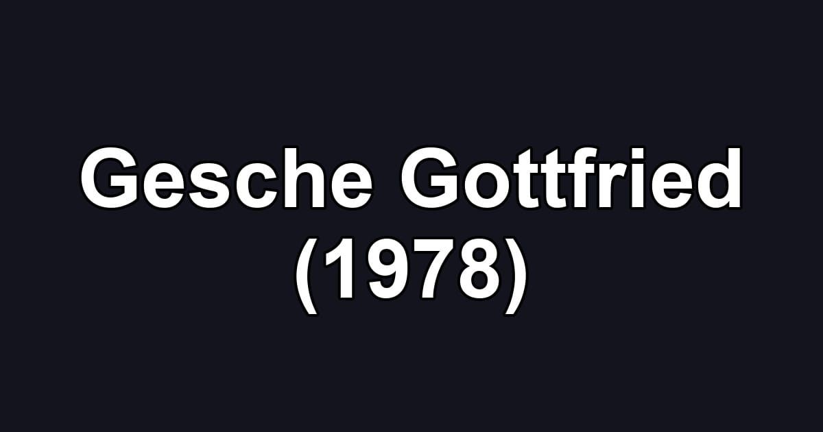 Gesche Gottfried (1978)