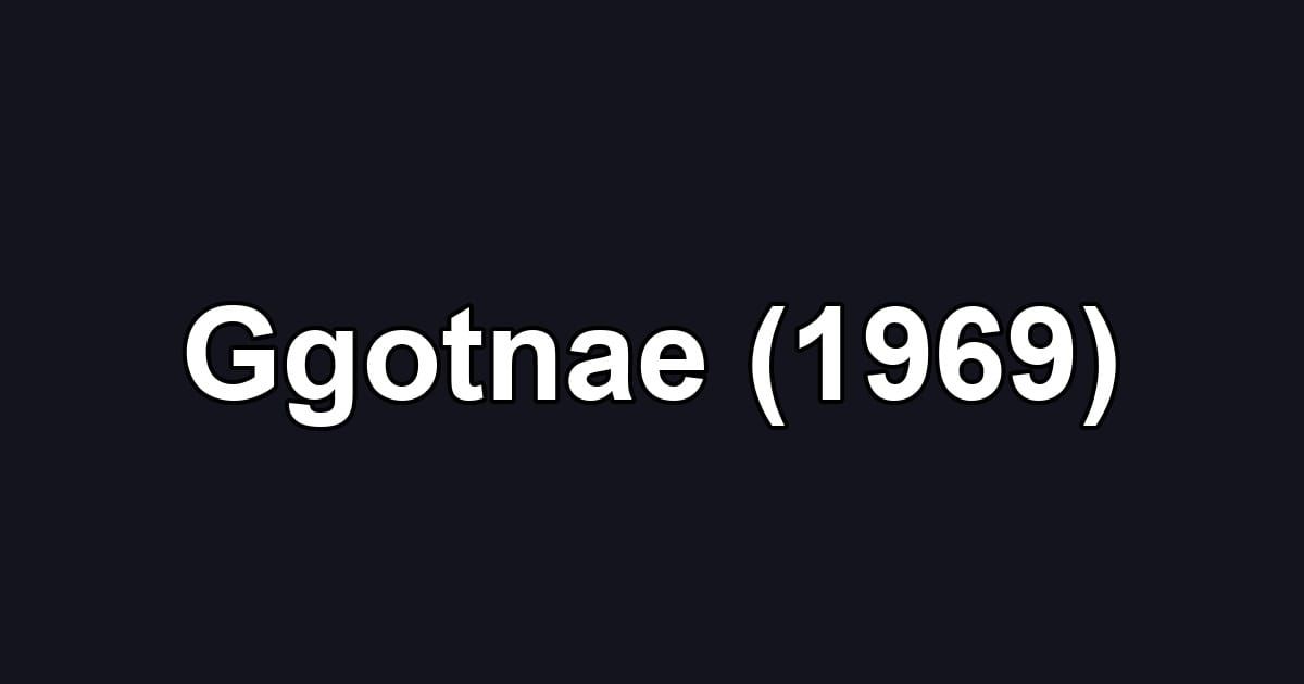 Ggotnae (1969)