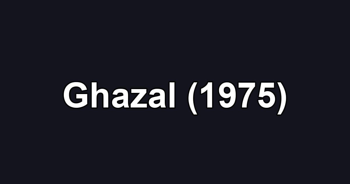 Ghazal (1975)