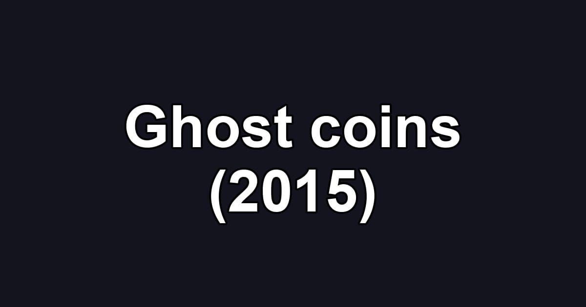 Ghost coins (2015)