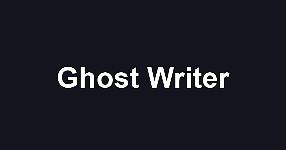 Ghost Writer