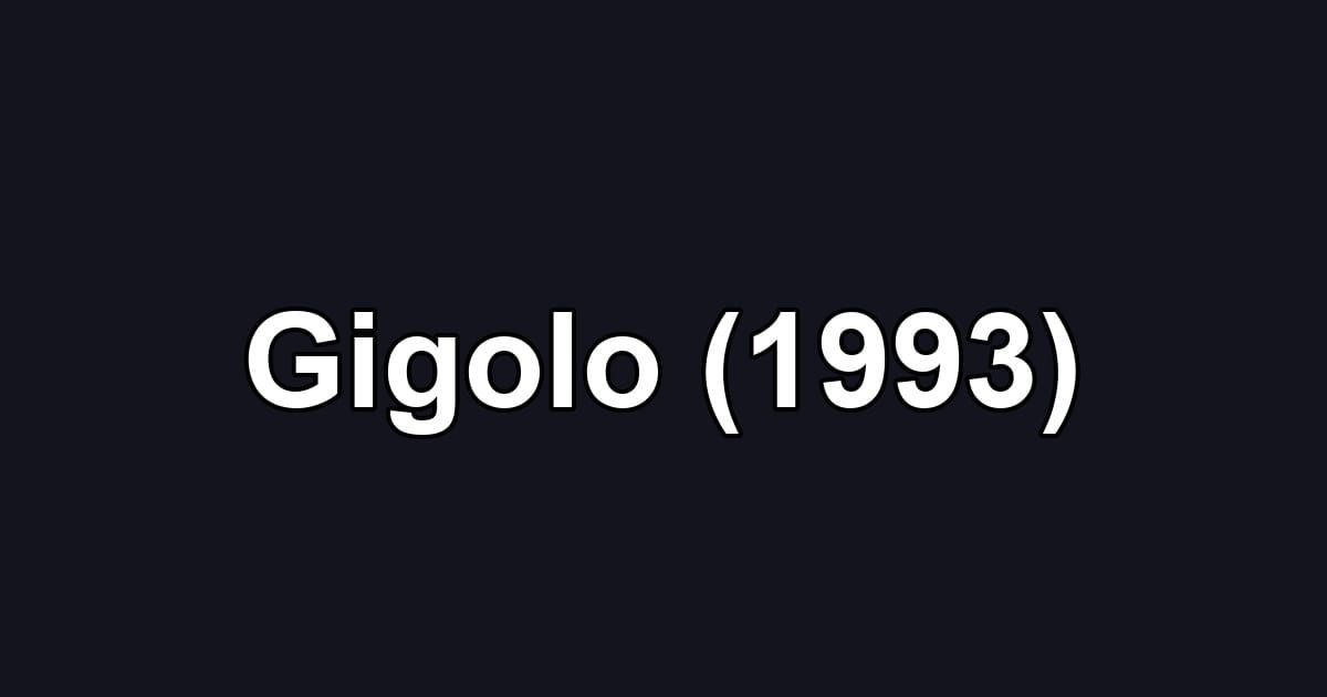 Gigolo (1993)