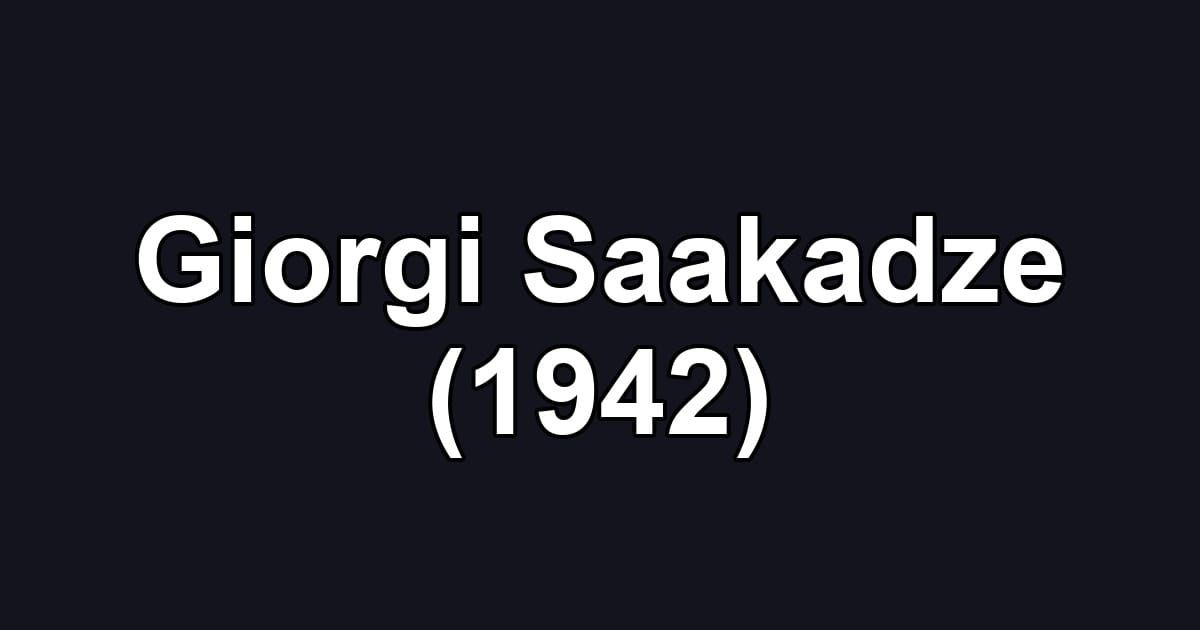 Giorgi Saakadze (1942)