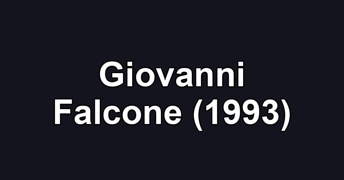 Giovanni Falcone (1993)