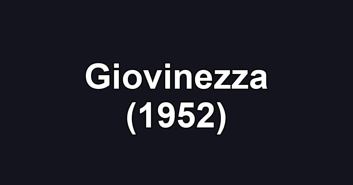 Giovinezza (1952)