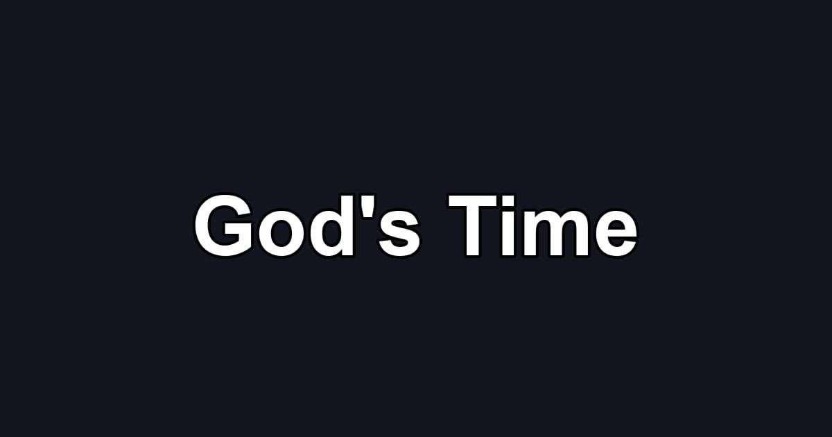 God's Time
