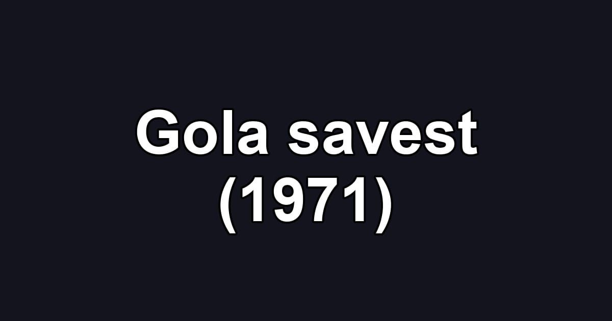 Gola savest (1971)