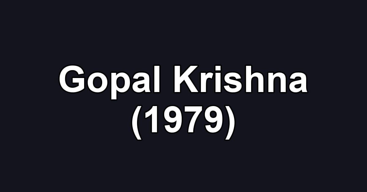 Gopal Krishna (1979)