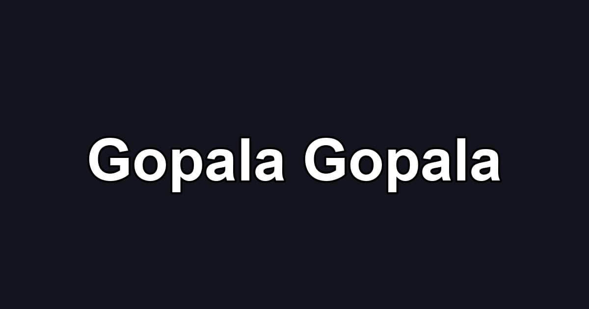 Gopala Gopala